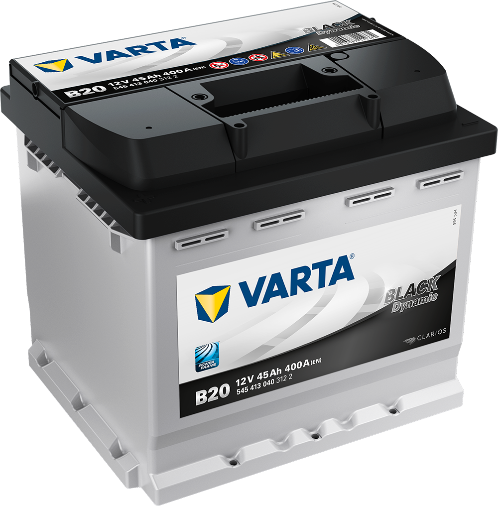 Varta Black Dynamic Batteri 12V 45Ah 400Cca +Venstre B20 shown in product view