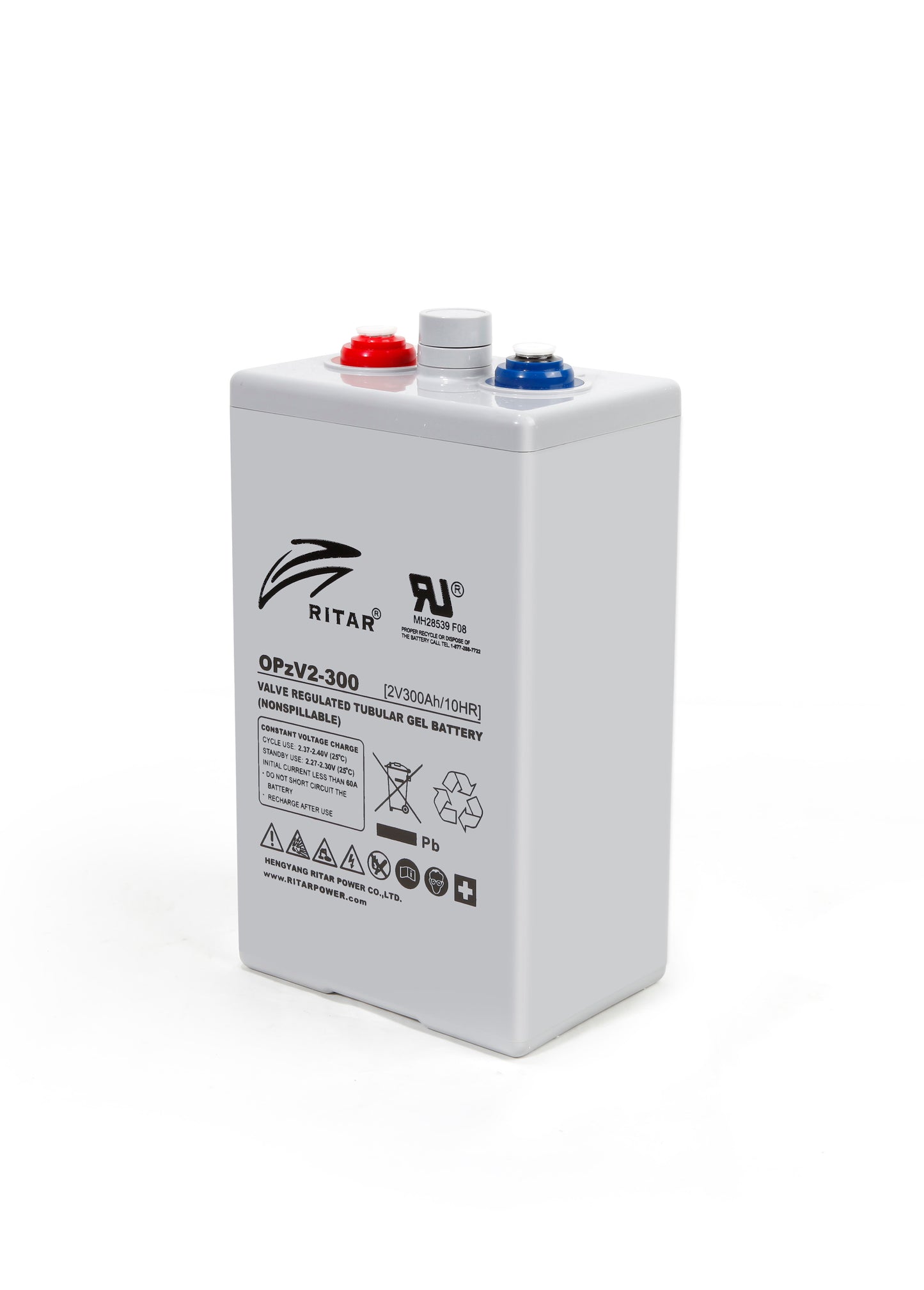 Ritar Opzv Serien Gel Batteri 2V 350Ah shown in product view