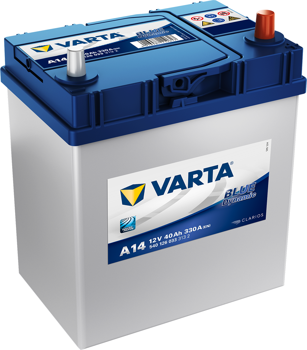 Varta Blue Dynamic Batteri 12V 40Ah 330Cca +Høyre A14 shown in product view