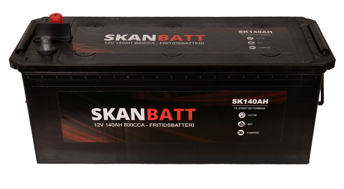 Skanbatt Fritidsbatteri 12V 140Ah 800Cca +Venstre shown in product view image 3
