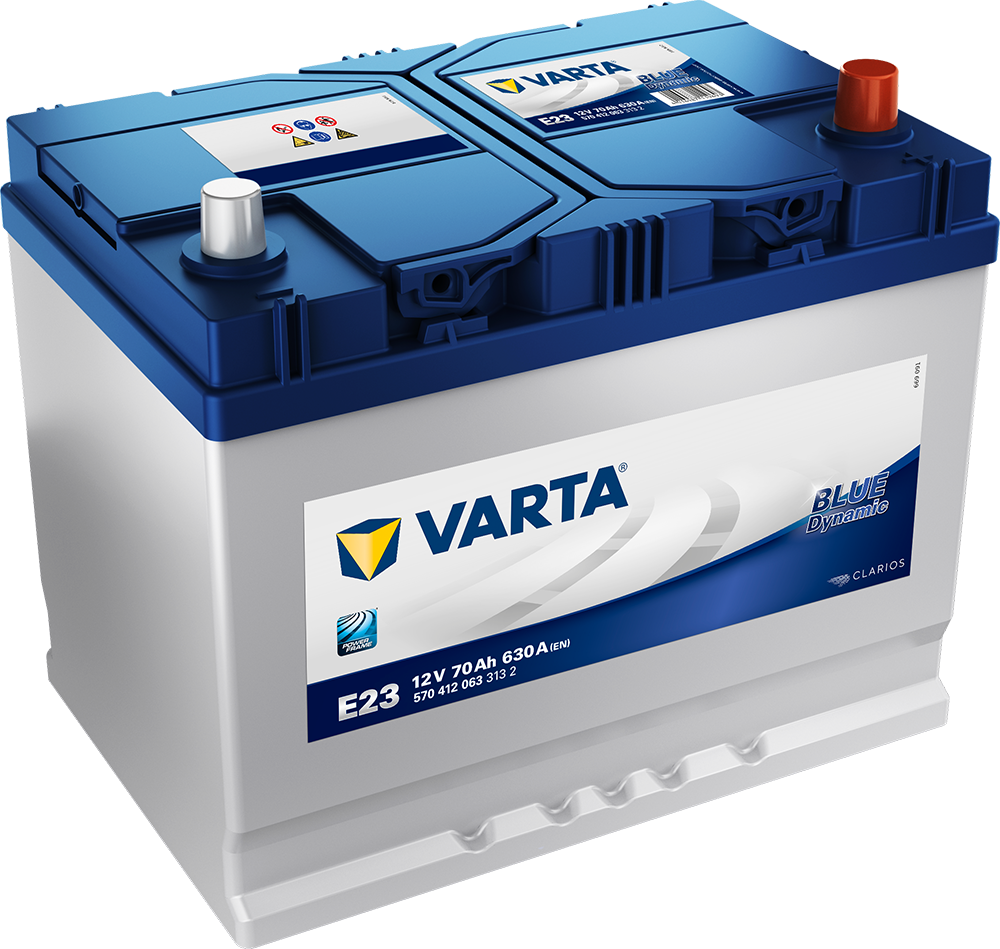 Varta Blue Dynamic Batteri 12V 70Ah 630Cca +Høyre E23 shown in product view
