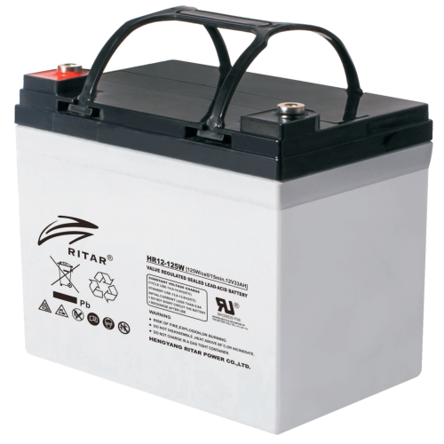 Ritar High Rate Agm Batteri 12V 33Ah M6 shown in product view
