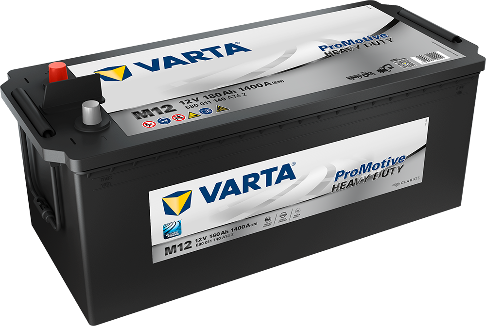 Varta Promotive Black Batteri 12V 180Ah 1400Cca +Venstre M12 shown in product view