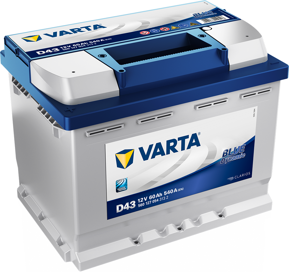 Varta Blue Dynamic Batteri 12V 60Ah 540Cca +Venstre D43 shown in product view