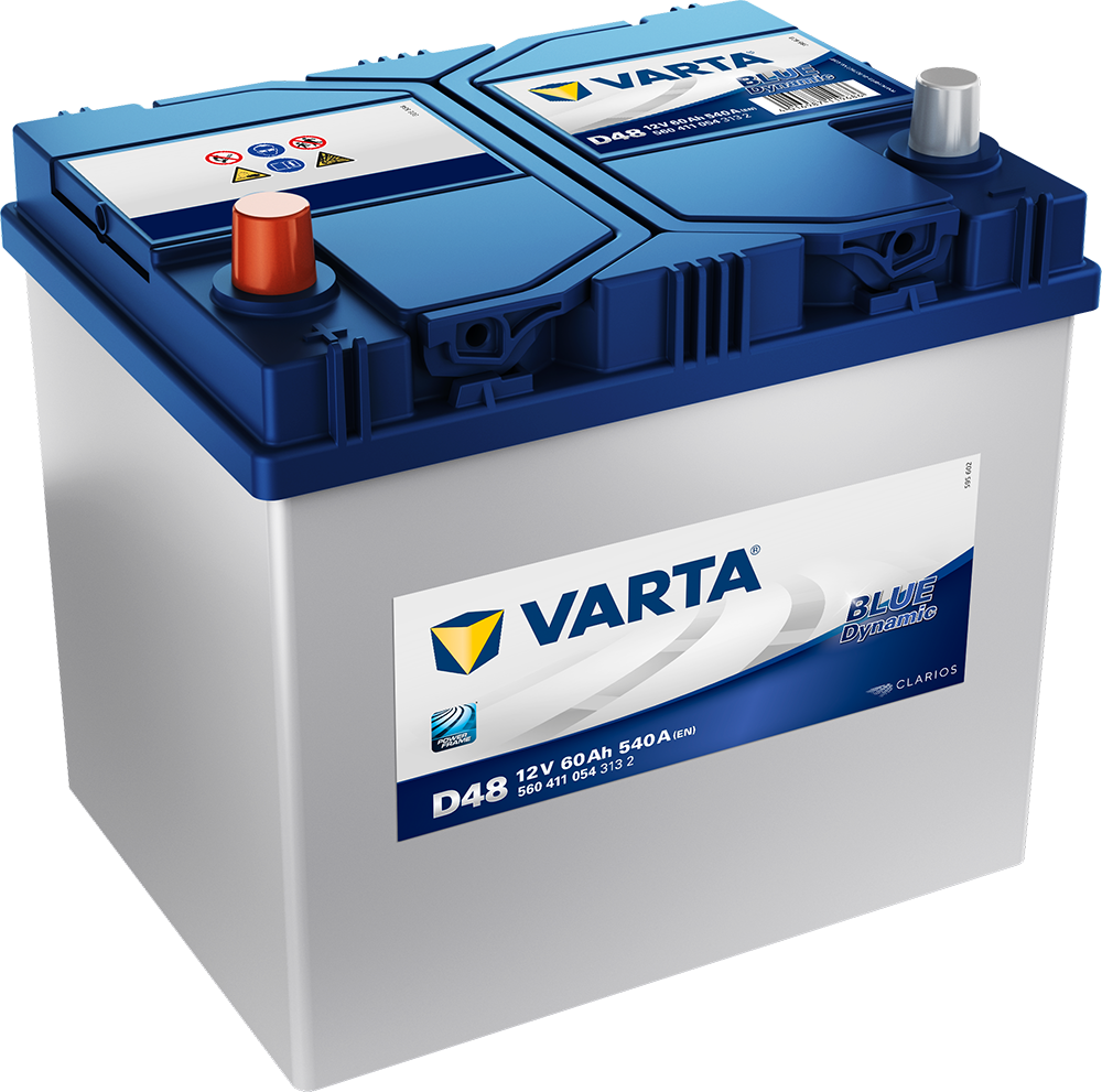 Varta Blue Dynamic Batteri 12V 60Ah 540Cca +Venstre D48 shown in product view