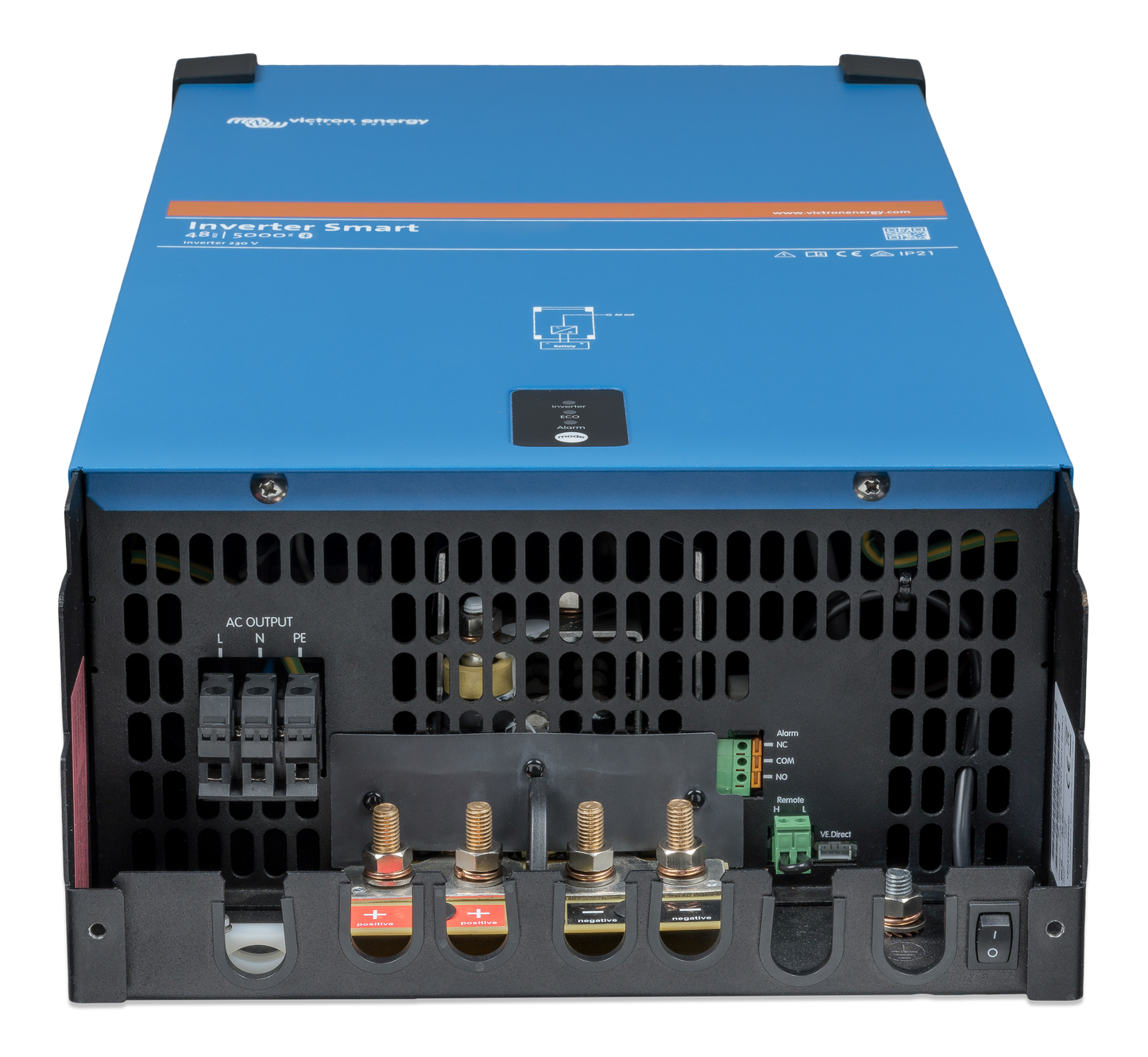 Victron Phoenix Smart 24V 5000Va Ren Sinus Inverter shown in angle view