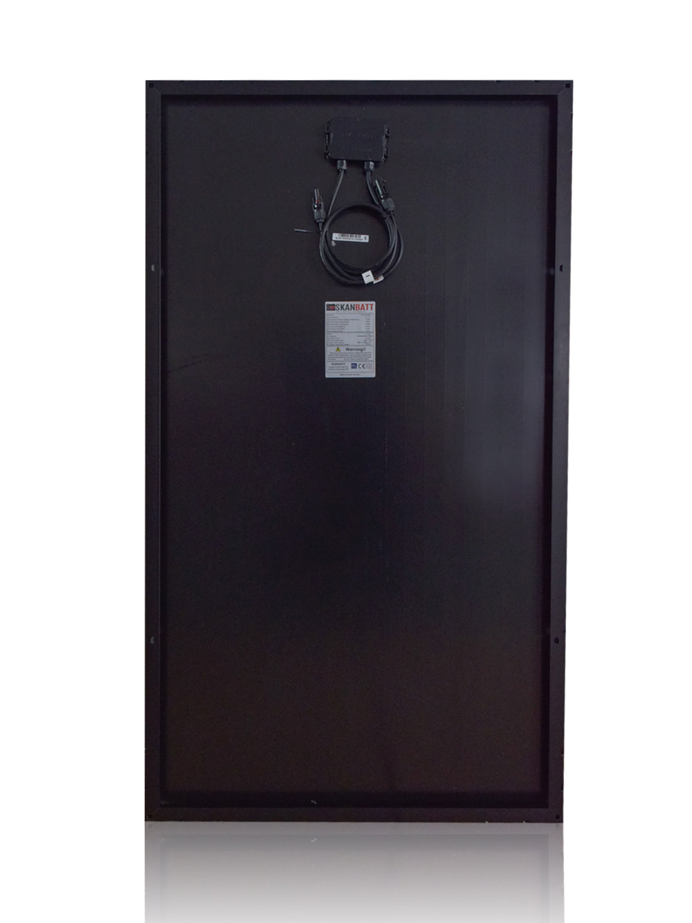 Skanbatt Solcellepanel Mono 80W Sort - 765X570X30Mm shown in angle view