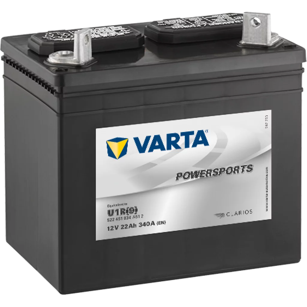 VARTA Plenklipper Batteri 12V 22AH 340CCA (196x131x183mm) +Høyre