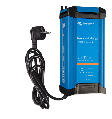 Victron Blue Smart Ip22 Batterilader 12V 20A 3-Kanaler shown in product view