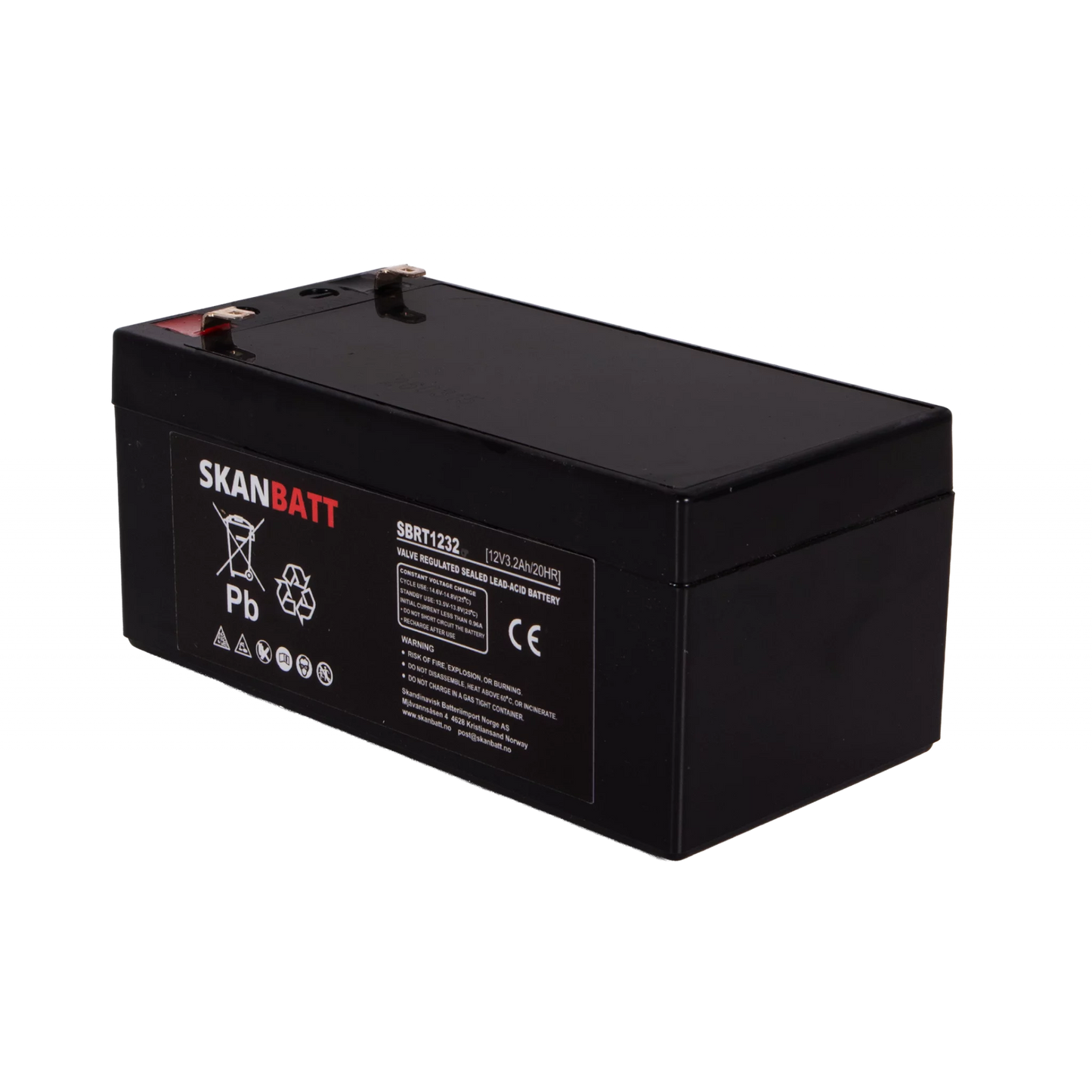 Ritar AGM Batteri 12V 3 / 2Ah (134X67X61Mm) F1