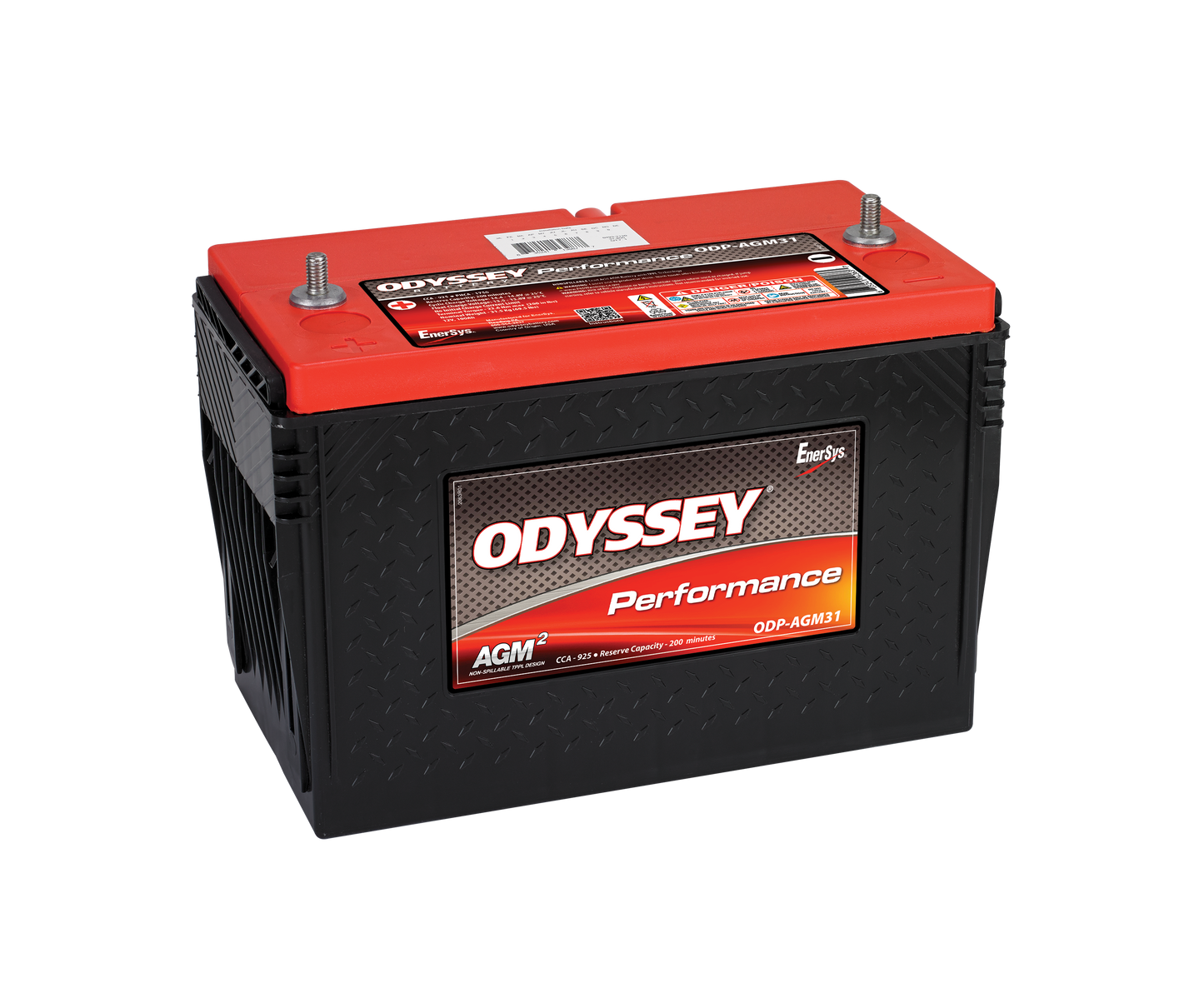 Odyssey Odp-Agm31 Agm Batteri 12V 100Ah 925Cca +Venstre (Stud) shown in product view