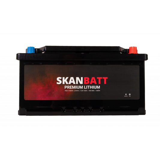 Skanbatt Premium Lithium 12V 100Ah forbruksbatteri til bobil