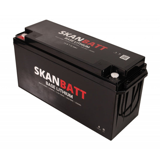 Skanbatt Base Lithium 12V 200Ah med Bluetooth for oppfølging i appen