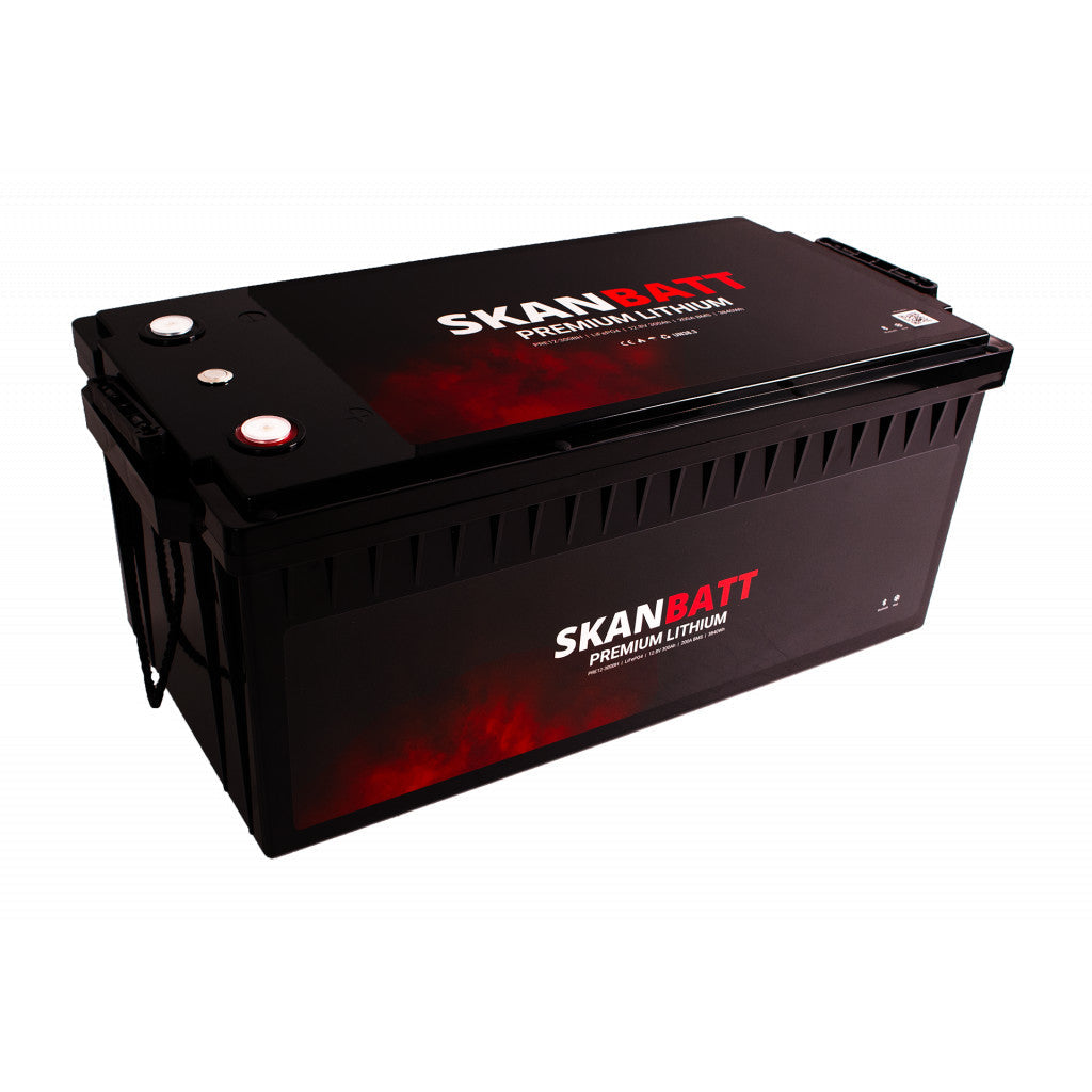 Skanbatt Premium Lithium LiFePO4-batteri 12V 300Ah