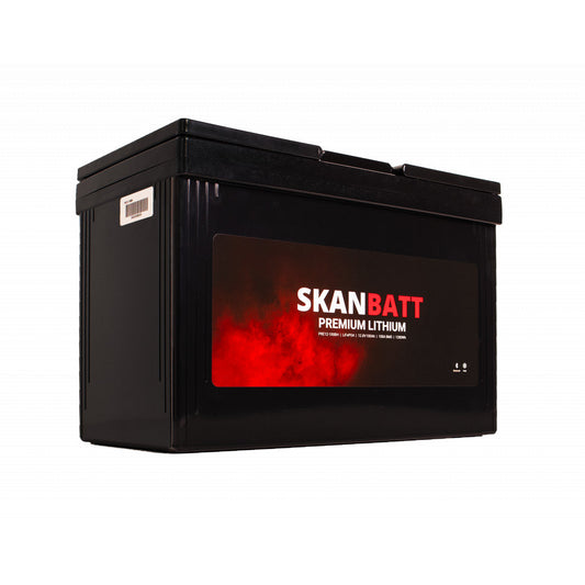 Skanbatt Premium Lithium 12V 100Ah med Bluetooth og varmeelement