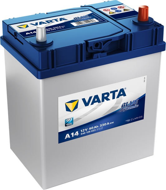 Varta Blue Dynamic Batteri 12V 40Ah 330Cca +Høyre A14 shown in product view