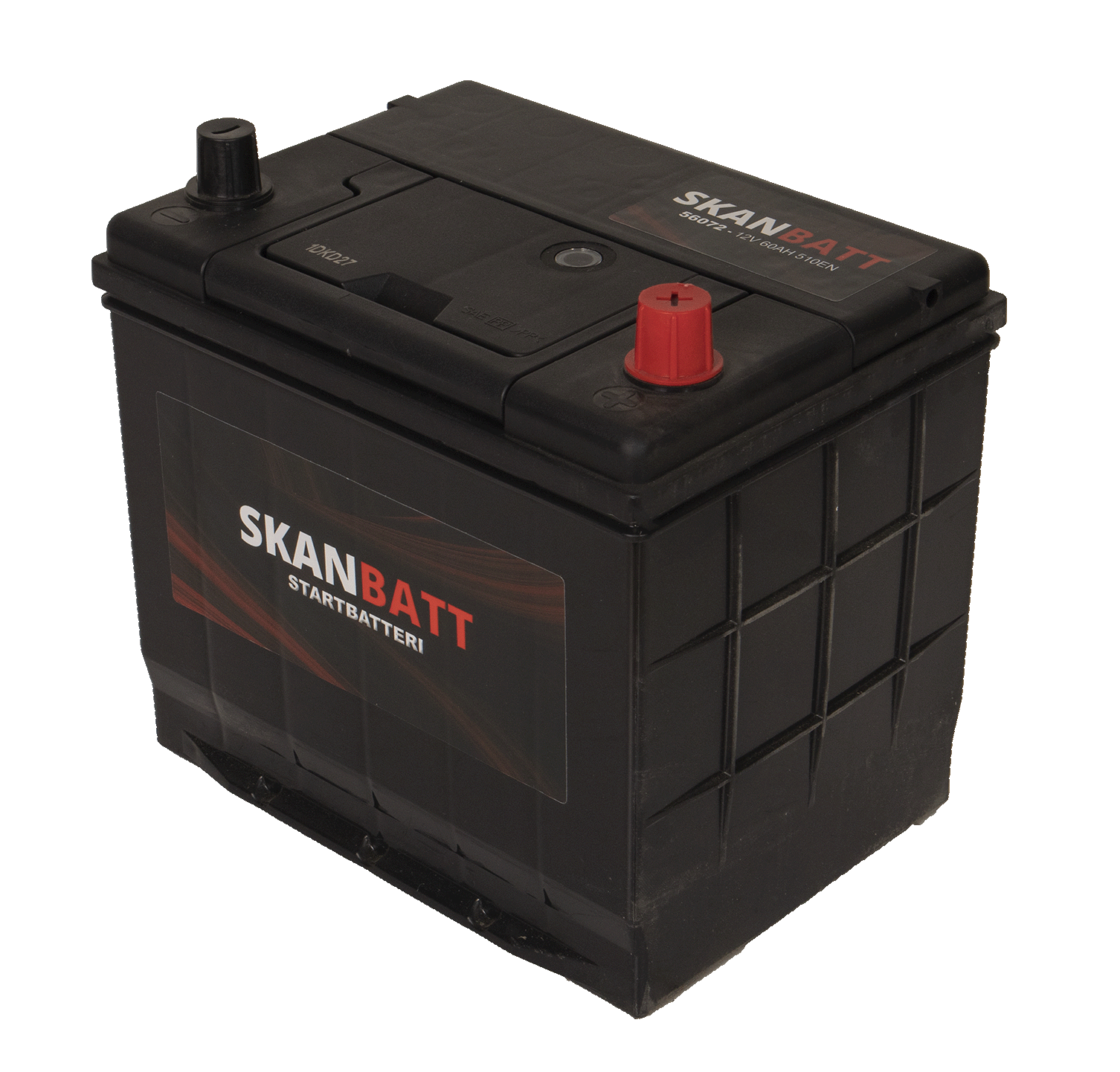 Skanbatt Startbatteri 12V 60Ah 510En +H shown in detail view