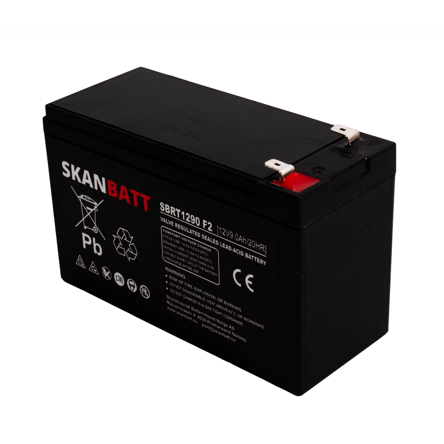 RITAR AGM Batteri 12V 9AH (151x65x94mm) F2