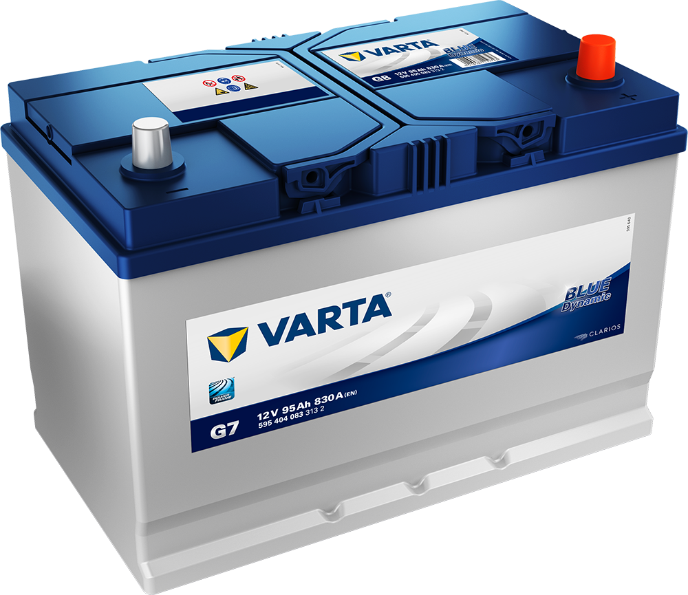 Varta Startbatteri Blue Dynamic 12V 95Ah 830Cca +Høyre G7 shown in product view
