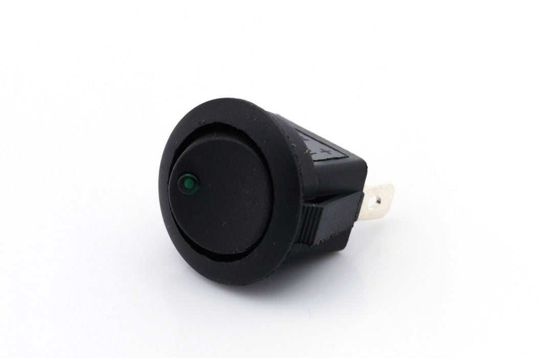 Mini Vippebryter 12V / 16A Led Grønn På-Av shown in product view