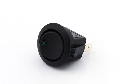 Mini Vippebryter 12V / 16A Led Grønn På-Av shown in product view