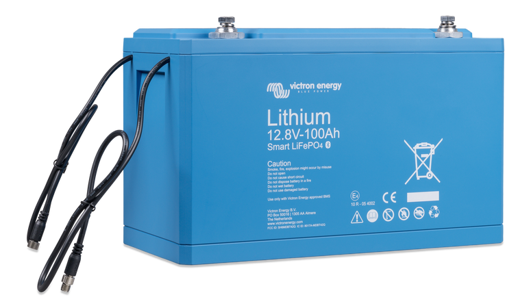 Victron Lithium Battery 12,8V/100Ah Smart shown in detail view