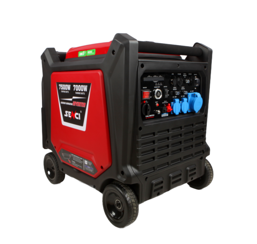 Senci Sc8000I Inverter Aggregat - Bensin - Max 7500W - Ats - Elektrisk Start - inkl. klargjøring shown in product view