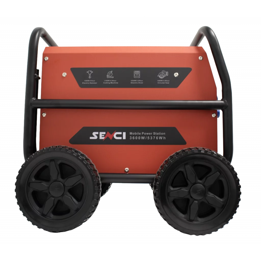 SENCI Lithium LPS 3840Wh Power Station med 3600W (7200W) sinus inverter - HD Utomhusbruk