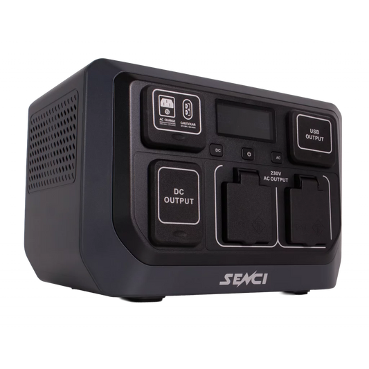 SENCI Lithium LPS 512Wh Power Station med 600W (1200W) sinus inverter