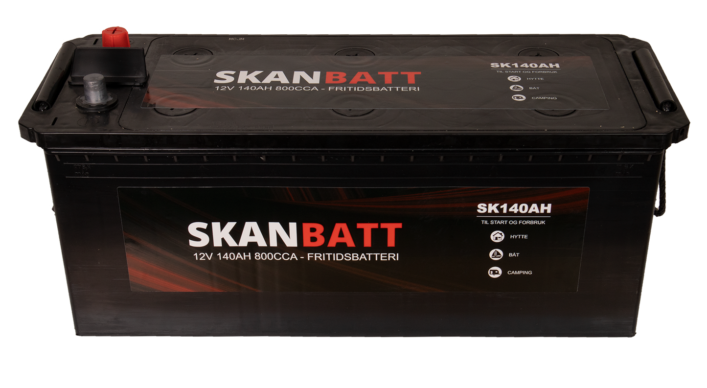 Skanbatt Fritidsbatteri 12V 140Ah 800Cca +Venstre shown in product view image 3