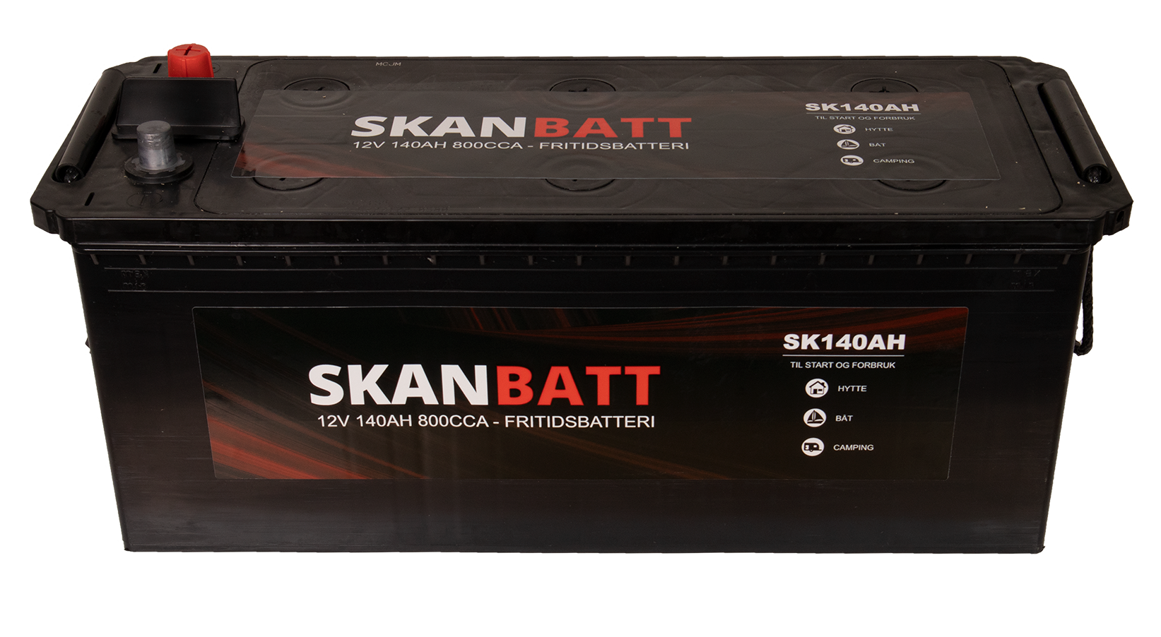 Skanbatt Fritidsbatteri 12V 140Ah 800Cca +Venstre shown in product view image 3