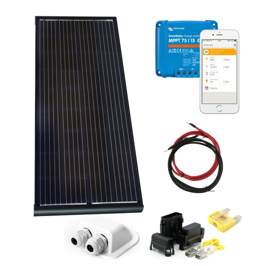 Skanbatt 158X51 - 150W Black Aero Komplett Kit Med Victron Bt Mppt - Slim shown in product view