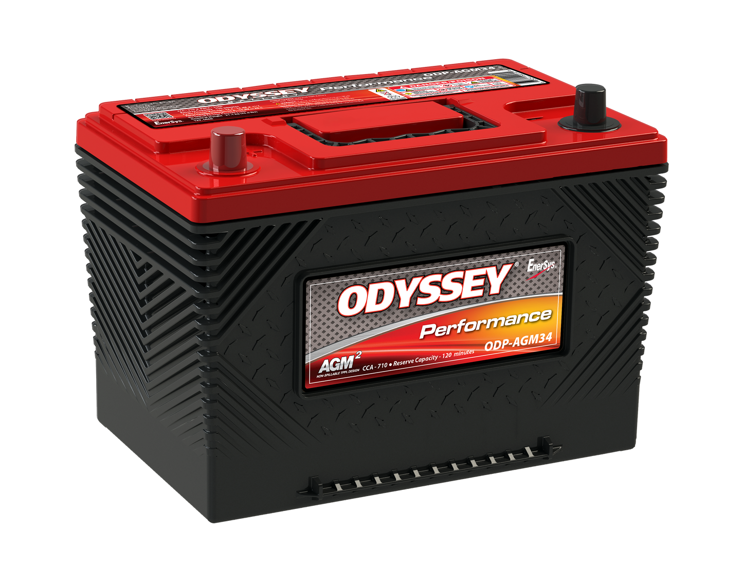 Odyssey Odp-Agm34 Agm Batteri 12V 61Ah 792Cca +Venstre shown in product view