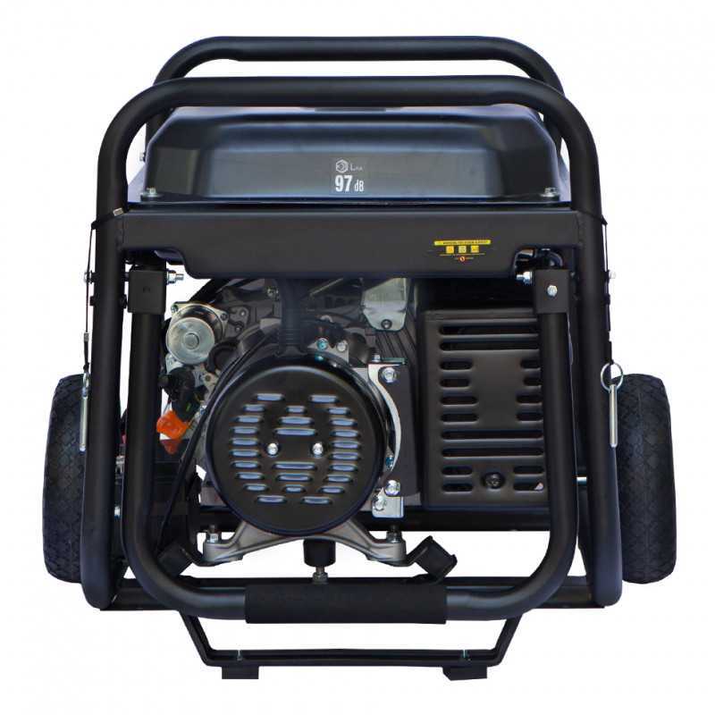 Hyundai Hy10100Lek-T Proff Strømaggregat 8000W - 400V & 230V 1-Fas - Elektrisk Start - Bensin - inkl. k shown in label detail