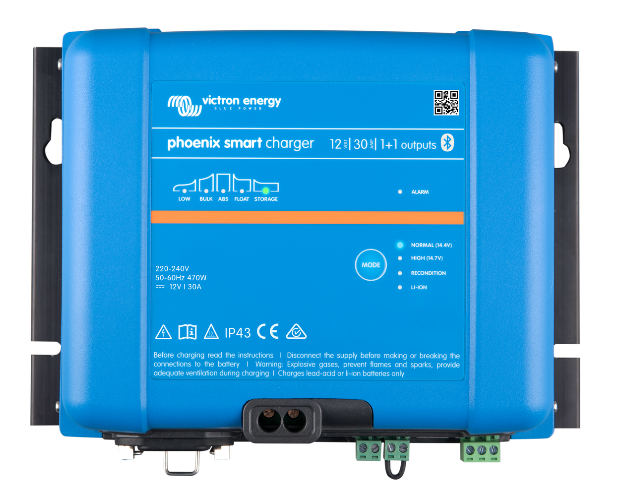 VICTRON Phoenix Smart IP43 Batteriladdare 12V 30A 1+1 kanaler