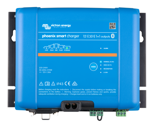 VICTRON Phoenix Smart IP43 Batteriladdare 12V 30A 1+1 kanaler