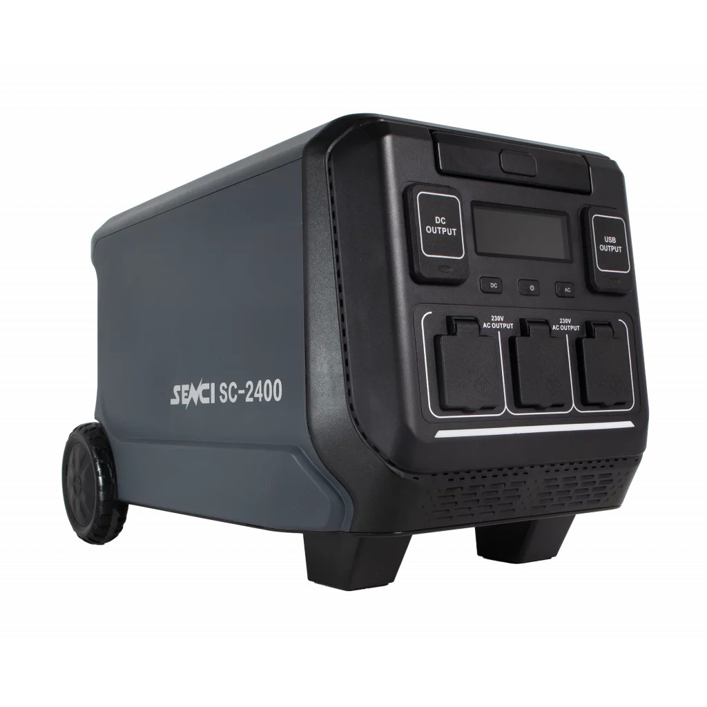 SENCI Lithium LPS 2150Wh Power Station med 2400W (4800W) sinus inverter