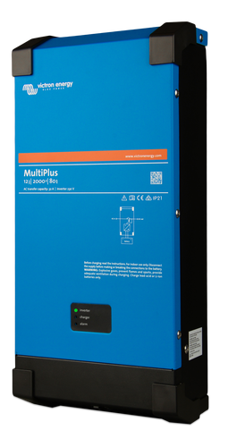 Victron Multiplus C12/2000/80-35 Kombi Inverter Og Lader shown in angle view