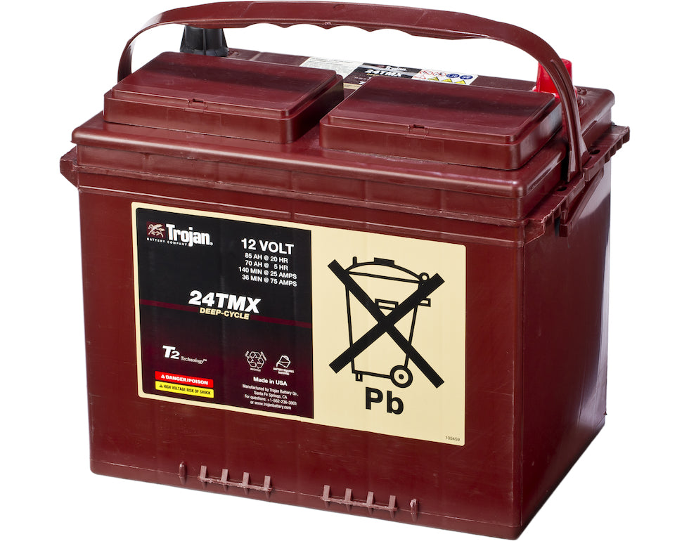 Trojan Deep Cycle Traksjonsbatteri 12V 85Ah +Venstre shown in product view