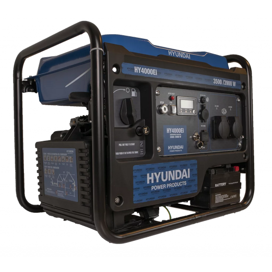 HYUNDAI HY4000Ei Inverter Aggregat 3900W - Fjernkontroll og ATS