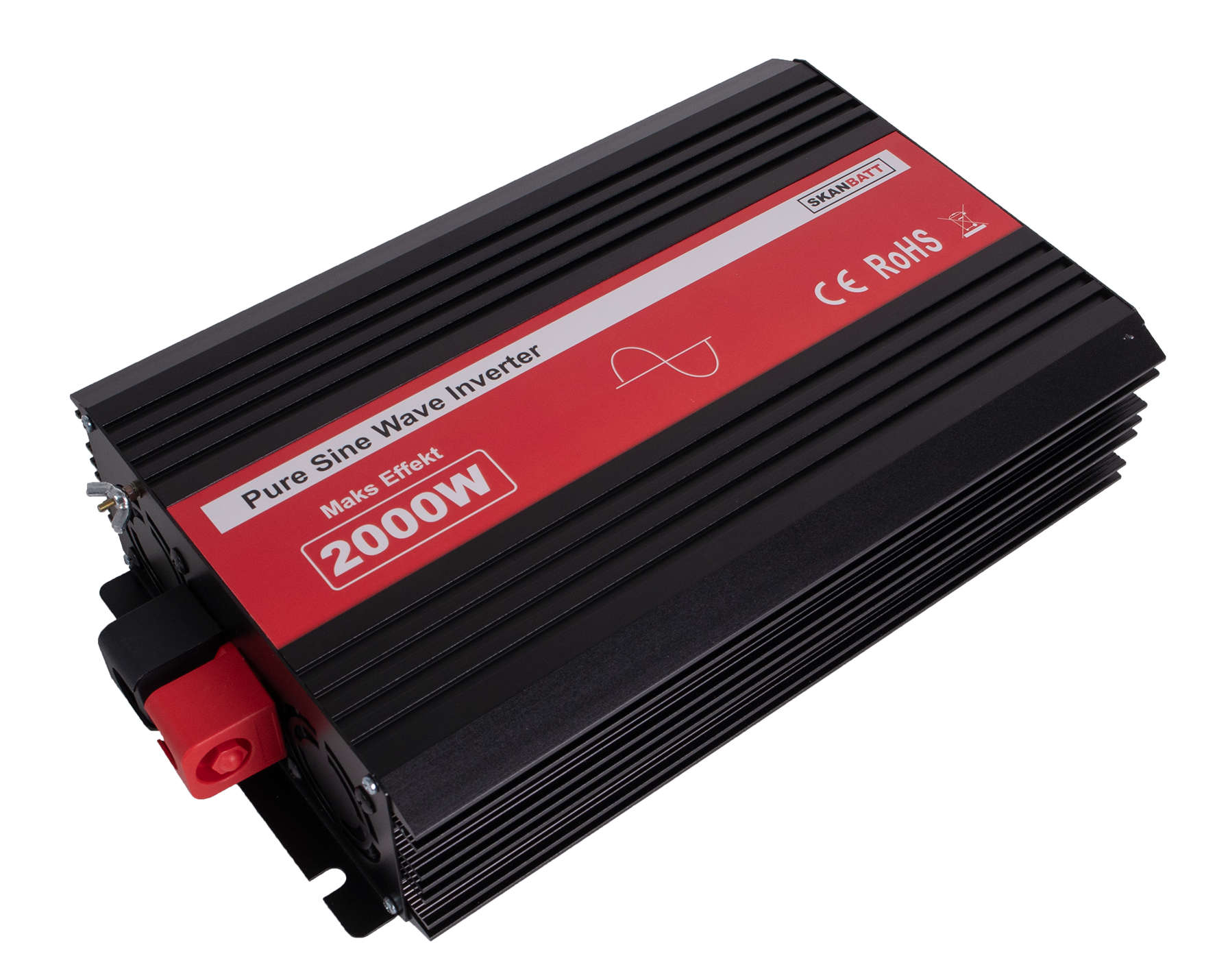 Skanbatt Inverter 12V 2000W Ren Sinus M/Kablet Fjernkontroll shown in product view