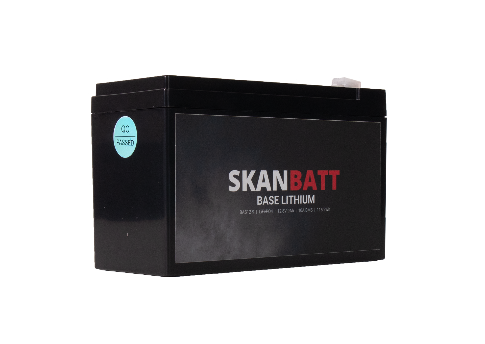 SKANBATT Base Lithium - 12V 9Ah 10A BMS - 150x65x95mm - 3 Års garanti shown in product view image 4