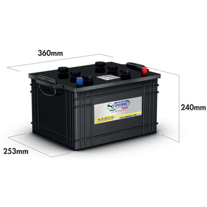 Vipiemme Promotive Black Batteri 12V 135AH 680CCA +høyre J8 størrelse shown in product view