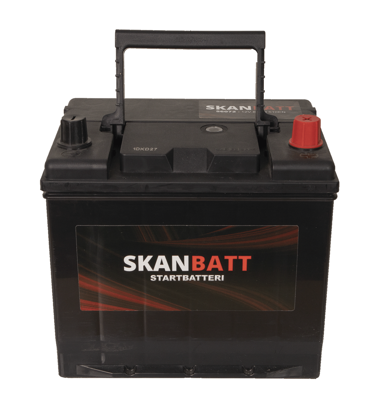 Skanbatt Startbatteri 12V 60Ah 510En +H shown in angle view