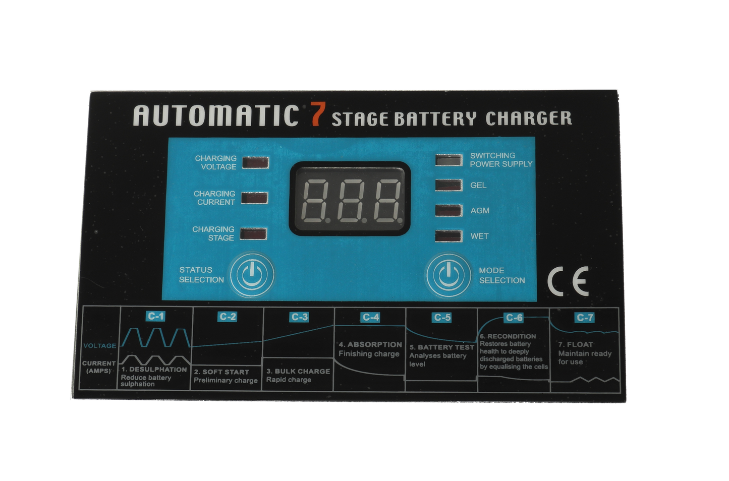 Nor Charger Pro Serie Elektronisk Batterilader 12V 10A 2-Kanaler shown in product view image 2
