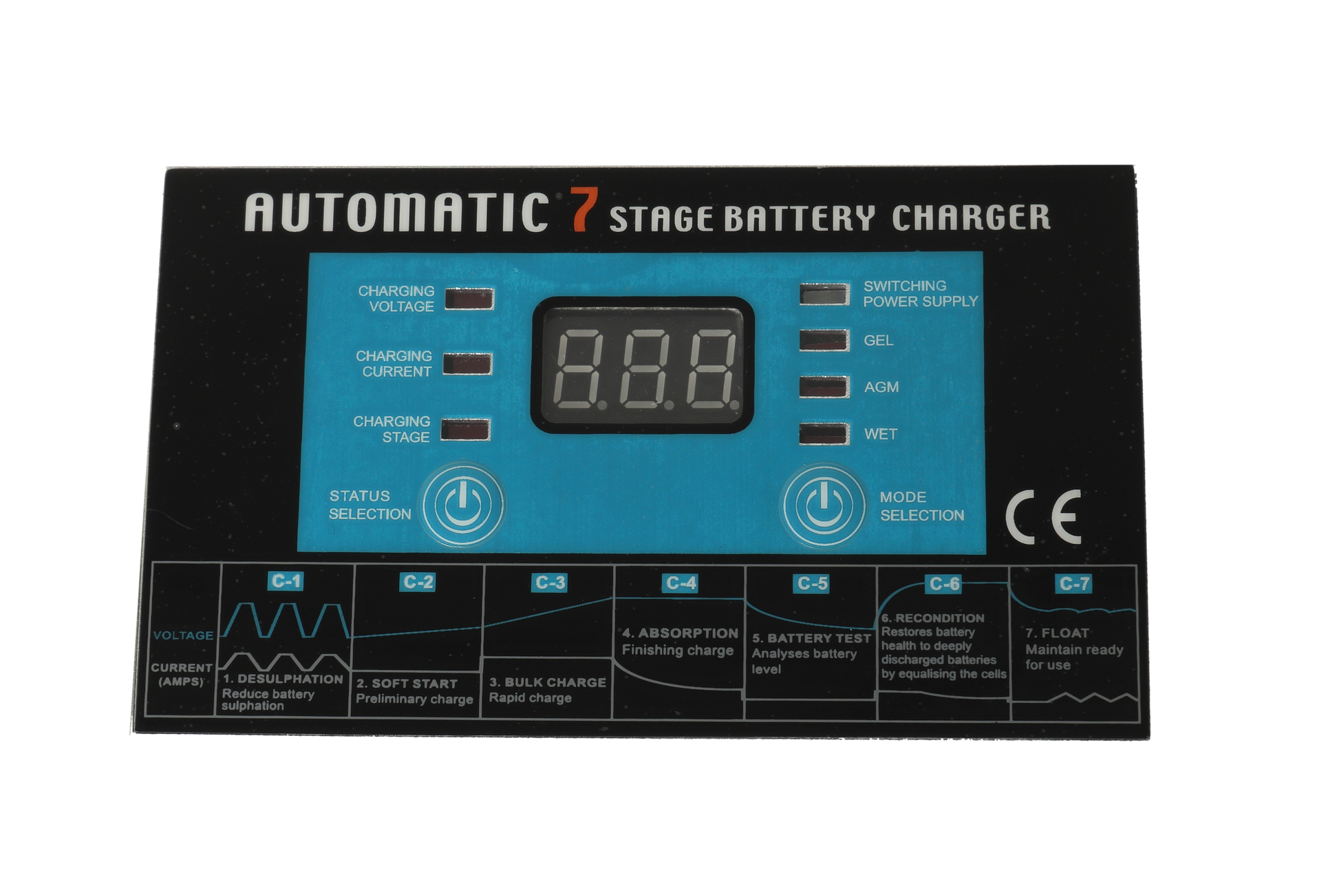 Nor Charger Pro Serie Elektronisk Batterilader 12V 10A 2-Kanaler shown in product view image 2