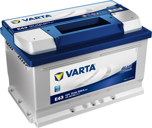 Varta Blue Dynamic Batteri 12V 72Ah 680Cca +Høyre E43 shown in product view