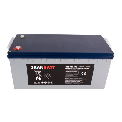 RITAR GEL Deep Cycle Batteri 12V 200AH (522x240x223mm) +höger