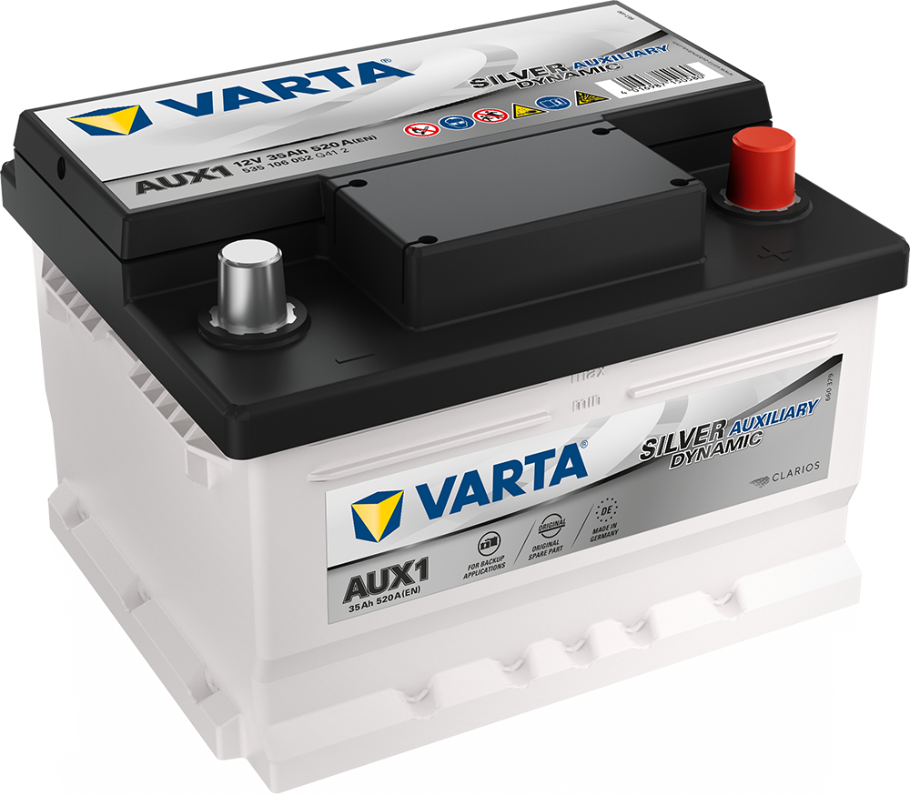 Varta Silver Dynamic Aux Batteri 12V 35Ah 540En +Høyre Aux1 shown in product view