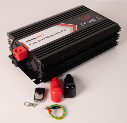 Skanbatt Inverter 24V 2000W (4000W) Ren Sinus M/Trådløs Fjernkontroll shown in product view image 3